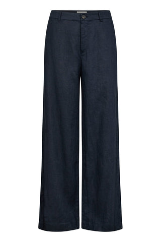 Part Two Linen Trousers Navy Blue Ninnes - MMJs Fashion