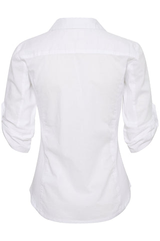 Part Two Long Sleeved Shirt White Cortnia - MMJs Fashion