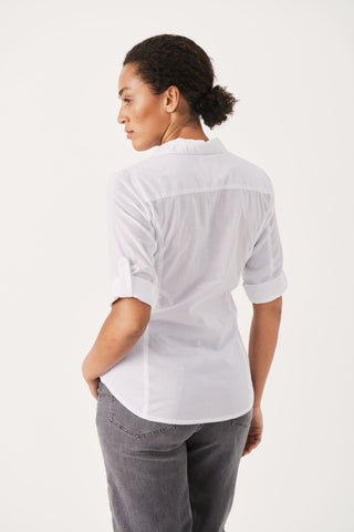 Part Two Long Sleeved Shirt White Cortnia - MMJs Fashion
