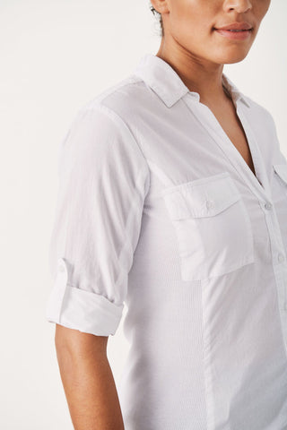Part Two Long Sleeved Shirt White Cortnia - MMJs Fashion