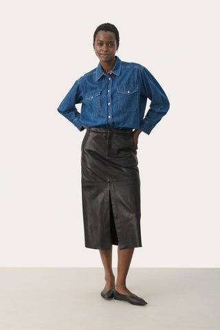 Part Two Medium Blue Denim Shirt Colette - MMJs Fashion