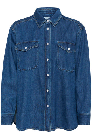 Part Two Medium Blue Denim Shirt Colette - MMJs Fashion