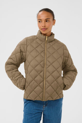 Part Two Padded Short Jacket Brown Olia - MMJs Fashion