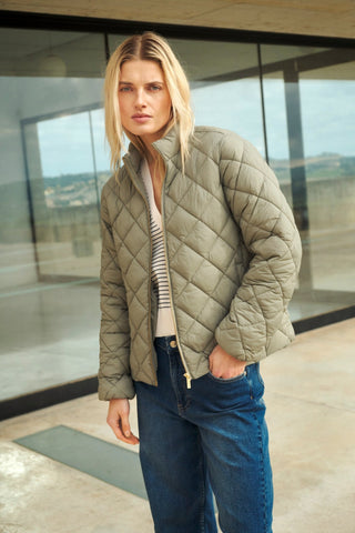 Part Two Padded Short Jacket Brown Olia - MMJs Fashion