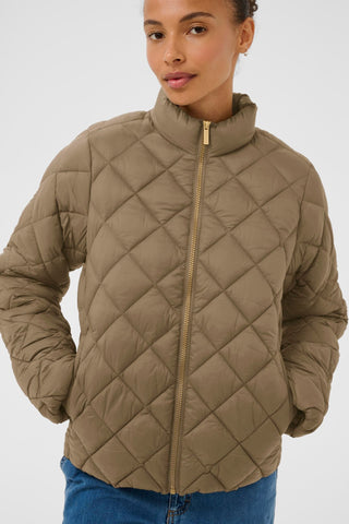 Part Two Padded Short Jacket Brown Olia - MMJs Fashion