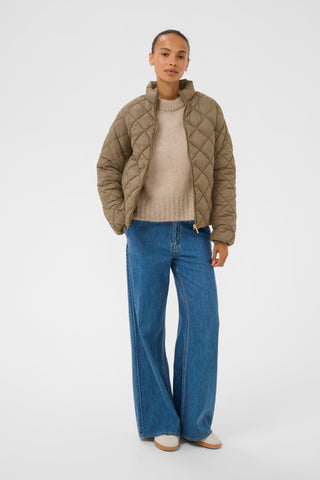 Part Two Padded Short Jacket Brown Olia - MMJs Fashion