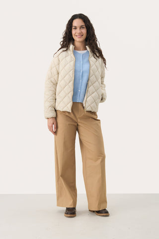 Part Two Padded Short Jacket Cream Olia - MMJs Fashion