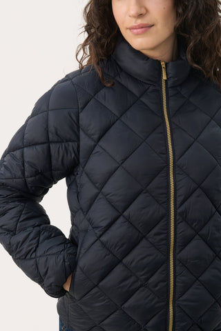 Part Two Padded Short Jacket Navy Blue Olia - MMJs Fashion