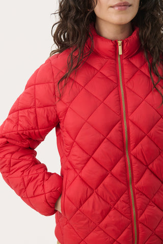 Part Two Padded Short Jacket Red Olia - MMJs Fashion