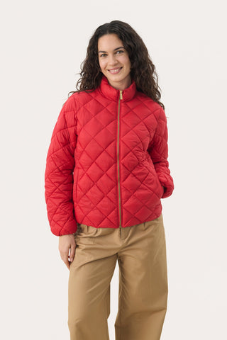 Part Two Padded Short Jacket Red Olia - MMJs Fashion