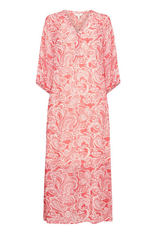 Part Two Paisley Print Maxi Dress Red Berit - MMJs Fashion