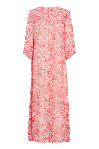 Part Two Paisley Print Maxi Dress Red Berit - MMJs Fashion