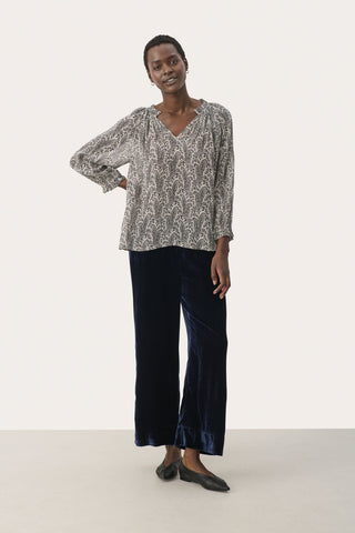 Part Two Paisley Print Top Brown Elsia - MMJs Fashion