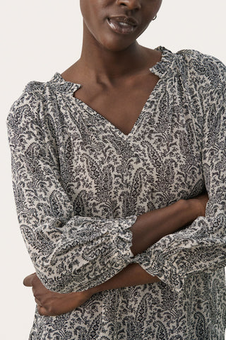 Part Two Paisley Print Top Brown Elsia - MMJs Fashion