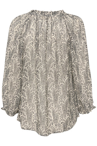Part Two Paisley Print Top Brown Elsia - MMJs Fashion