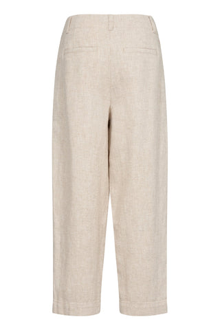 Part Two Pleat Front Trousers Beige Melange Nettas - MMJs Fashion