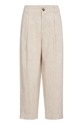 Part Two Pleat Front Trousers Beige Melange Nettas - MMJs Fashion
