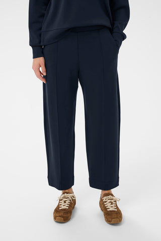 Part Two Pull-On Trousers Navy Blue Zena - MMJs Fashion