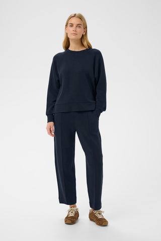 Part Two Pull-On Trousers Navy Blue Zena - MMJs Fashion