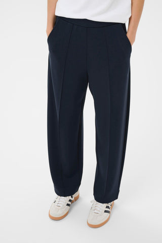 Part Two Pull-On Trousers Navy Blue Zena - MMJs Fashion