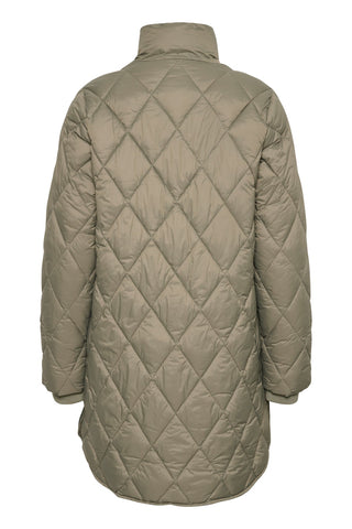 Part Two Quilted Coat Green Olilas - MMJs Fashion