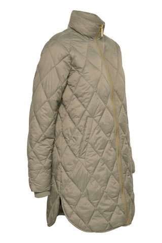 Part Two Quilted Coat Green Olilas - MMJs Fashion