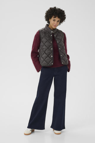 Part Two Quilted Gilet Black Sidse - MMJs Fashion