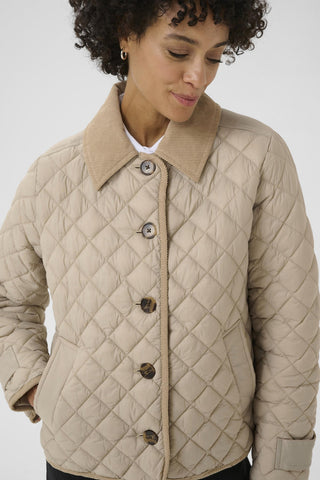 Part Two Quilted Jacket Beige Safiya - MMJs Fashion