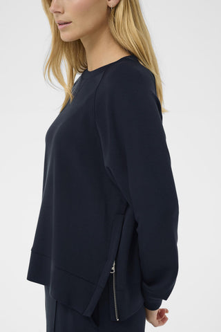 Part Two Raglan Sweatshirt Navy Blue Zola - MMJs Fashion
