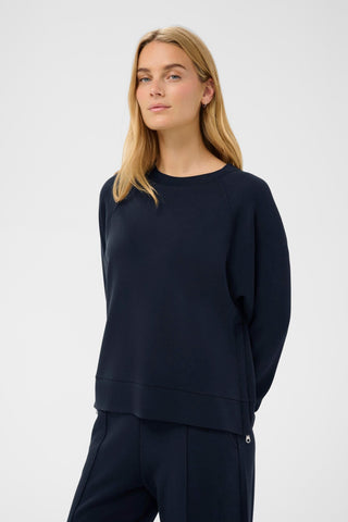 Part Two Raglan Sweatshirt Navy Blue Zola - MMJs Fashion