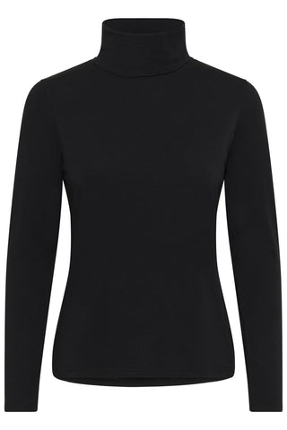 Part Two Roll Neck Top Black Efinas - MMJs Fashion