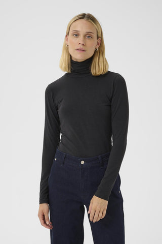 Part Two Roll Neck Top Navy Blue Efinas - MMJs Fashion