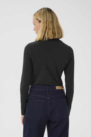 Part Two Roll Neck Top Navy Blue Efinas - MMJs Fashion