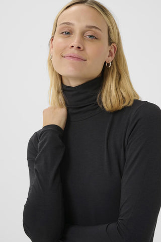 Part Two Roll Neck Top Navy Blue Efinas - MMJs Fashion