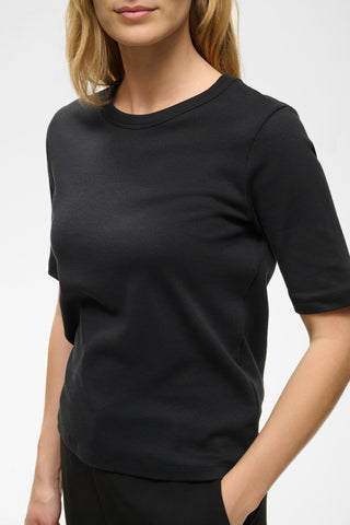 Part Two Round Neck Top Black Ratana - MMJs Fashion