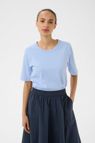 Part Two Round Neck Top Blue Ratana - MMJs Fashion