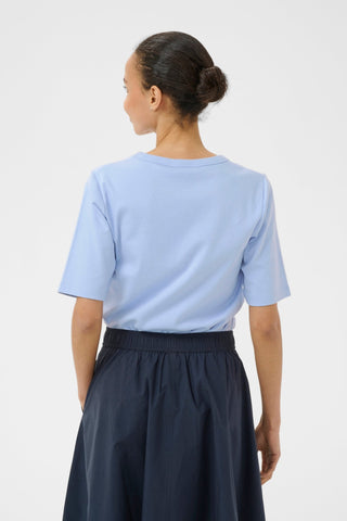 Part Two Round Neck Top Blue Ratana - MMJs Fashion