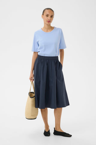 Part Two Round Neck Top Blue Ratana - MMJs Fashion