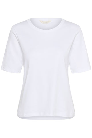 Part Two Round Neck Top White Ratana - MMJs Fashion