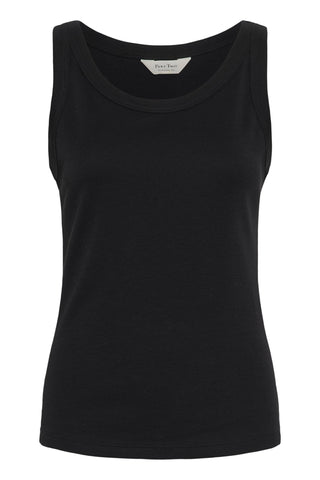 Part Two Round Neck Vest Top Black Arvida - MMJs Fashion