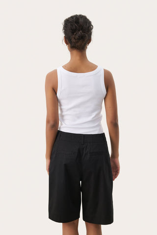 Part Two Round Neck Vest Top White Arvida - MMJs Fashion