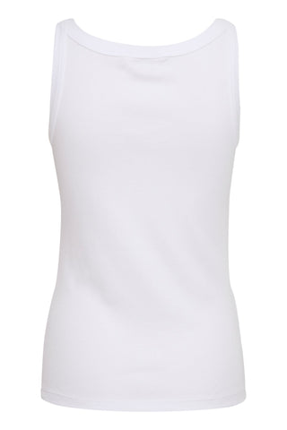 Part Two Round Neck Vest Top White Arvida - MMJs Fashion