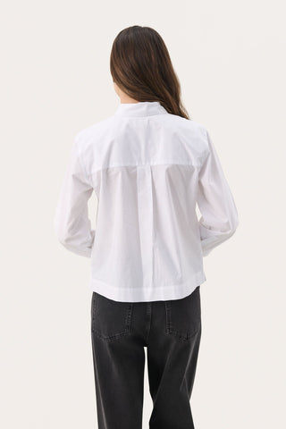 Part Two Ruffle Blouse White Pranvera - MMJs Fashion
