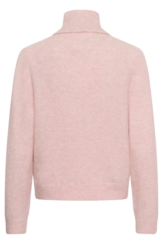 Part Two Scarf Collar Cardigan Light Pink Melange Chanie - MMJs Fashion