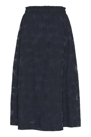 Part Two Sheer Floral Pattern Skirt Blue Zoya - MMJs Fashion