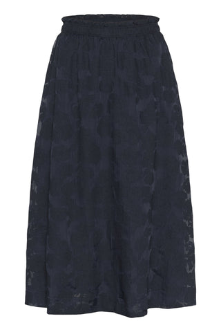 Part Two Sheer Floral Pattern Skirt Blue Zoya - MMJs Fashion