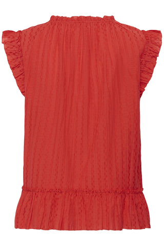 Part Two Sleeveless Blouse Red Aneka - MMJs Fashion