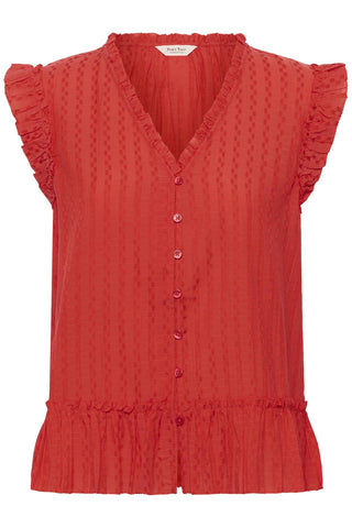 Part Two Sleeveless Blouse Red Aneka - MMJs Fashion