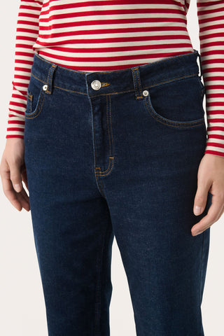 Part Two Straight Leg Jeans Dark Blue Judya - MMJs Fashion