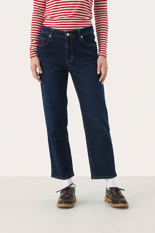 Part Two Straight Leg Jeans Dark Blue Judya - MMJs Fashion